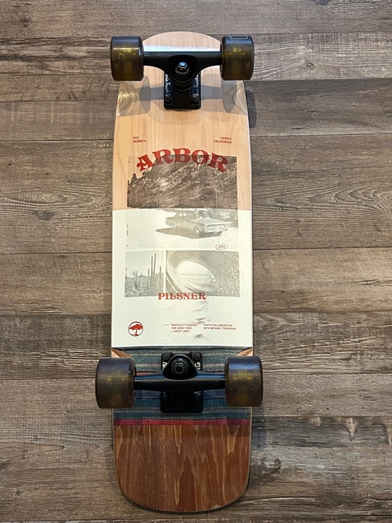 Arbor Skateboard Other - Arbor Pilsner Cruiser Deck Custom Made Skateboard Artwork by Michael Townsend